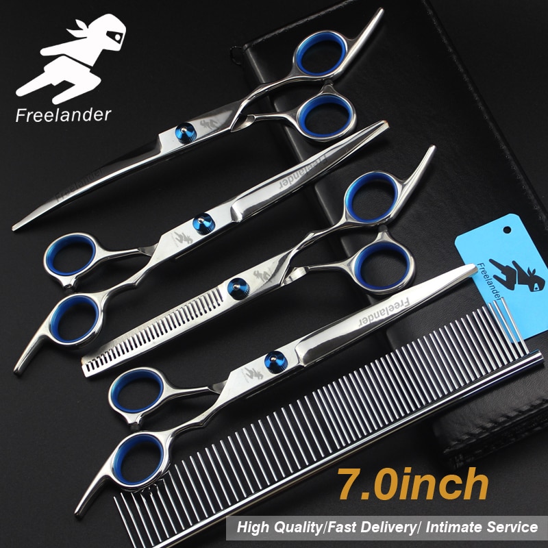 7-0inch-blue-pet-grooming-scissors-set-straight-cut-teeth-cut-fish-bone-scissors