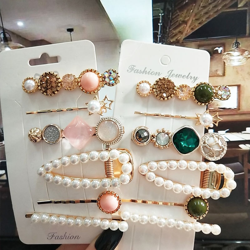 6pcs-set-Simulated-Pearl-Crystal-Hairpin-Clips-For-Women-Girl-Hair-Accessories-Korean-Fashion-Acrylic-Gold