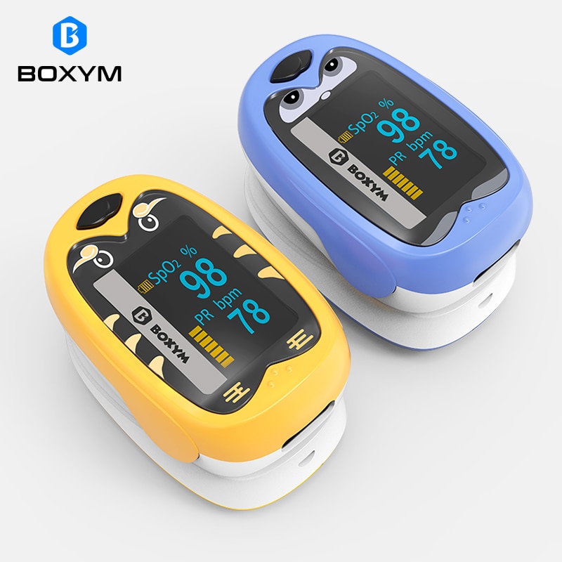BOXYM-Rechargeable-Baby-Finger-Pulse-Oximeter-Pediatric-Oximetro-De-Dedo-SpO2-PR-OLED-Neonatal-Children-Kids