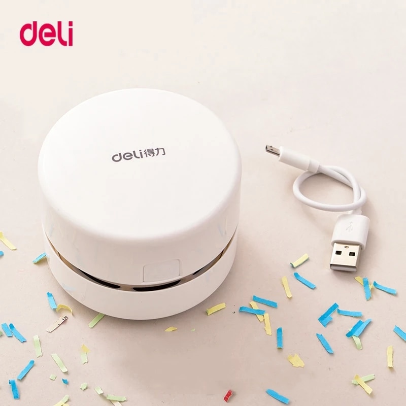 Deli-18880-Desk-Set-Portable-Desktop-Cleaner-Mini-Desk-Vacuum-Cleaner-for-School-Classroom-School-Office