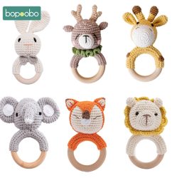 Bopoobo-1pc-Baby-Teether-Safe-Wooden-Toys-Mobile-Pram-Crib-Ring-DIY-Crochet-Rattle-Soother-Bracelet