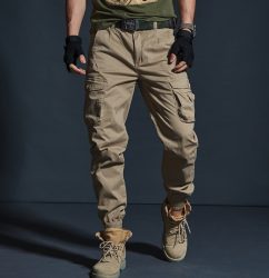 High-Quality-Khaki-Casual-Pants-Men-Military-Tactical-Joggers-Camouflage-Cargo-Pants-Multi-Pocket-Fashions-Black